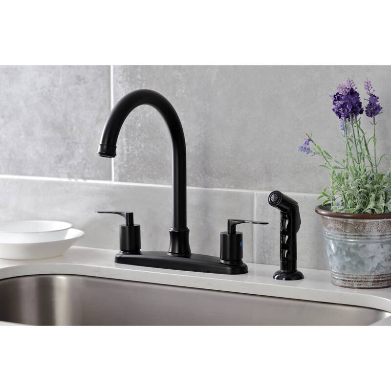 Kingston Brass Serena 1.8 GPM Standard Gooseneck Kitchen Faucet -