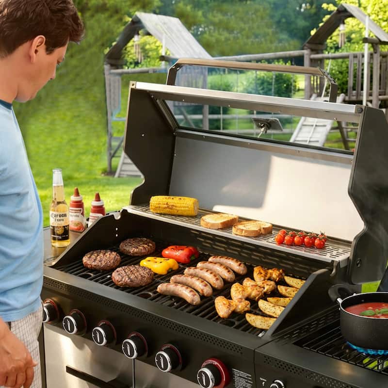 Royal Gourmet GE6001S 6-Burner Gas Grill, with Side Burner