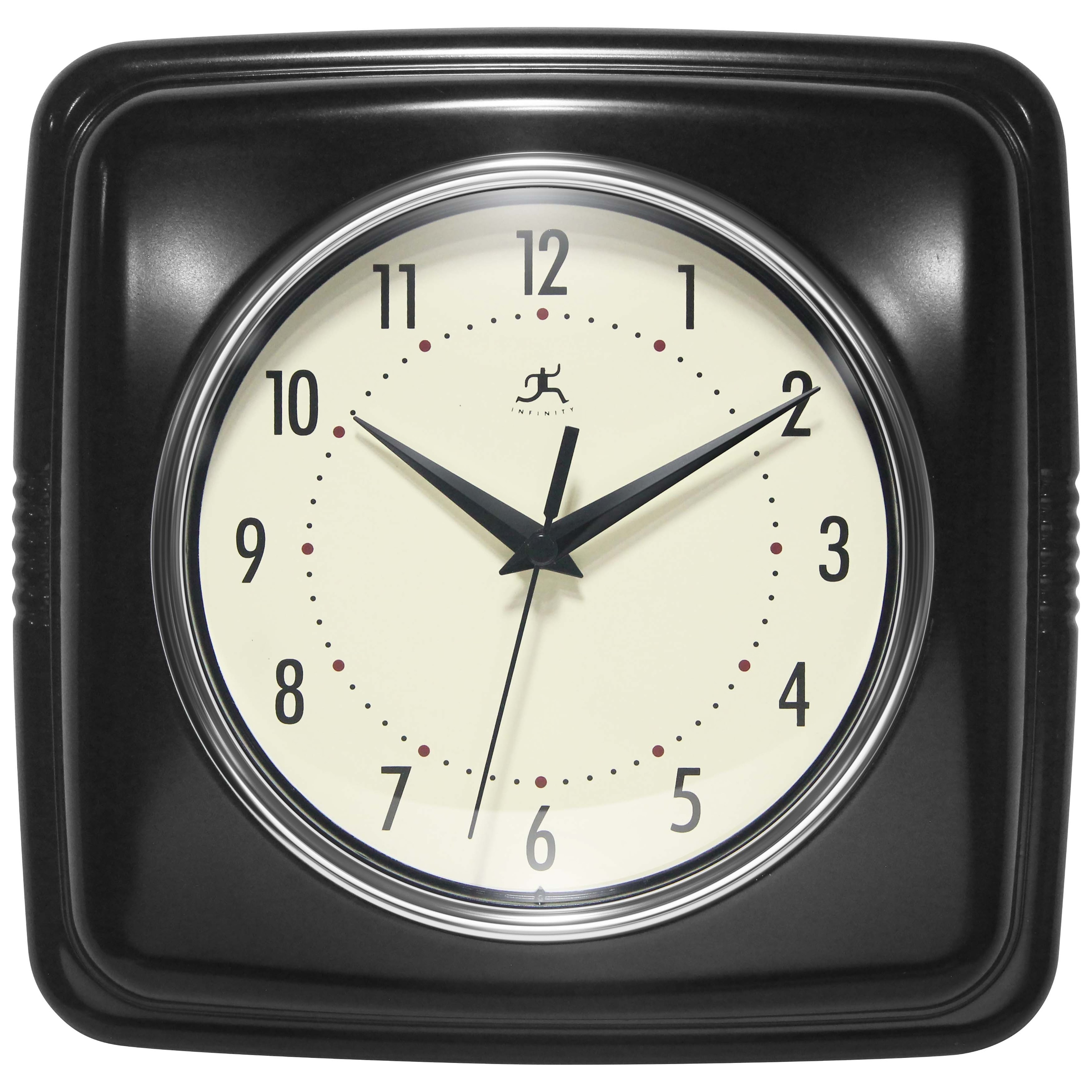 直営店に限定 Infinity Clock Wall In. 9h X 9w Retro Square 9 Instruments 絵画/タペストリー