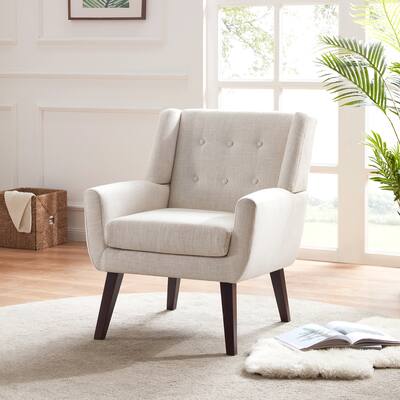 Morden Linen Accent Chair Upholstered Armchair for Living Room