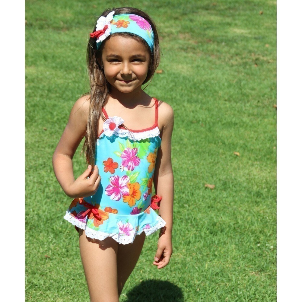 Shop Azul Baby Girls Red Turquoise Totes Cute Skirted One Piece