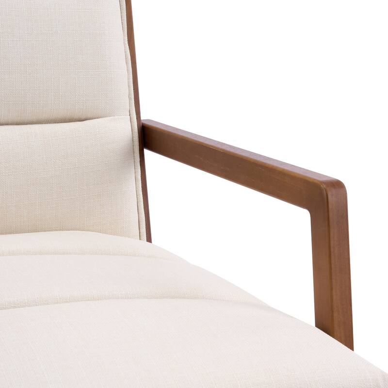 Christopher Knight Home - Modern Upholstered Rubber Wood Dining Chairs with Armrests