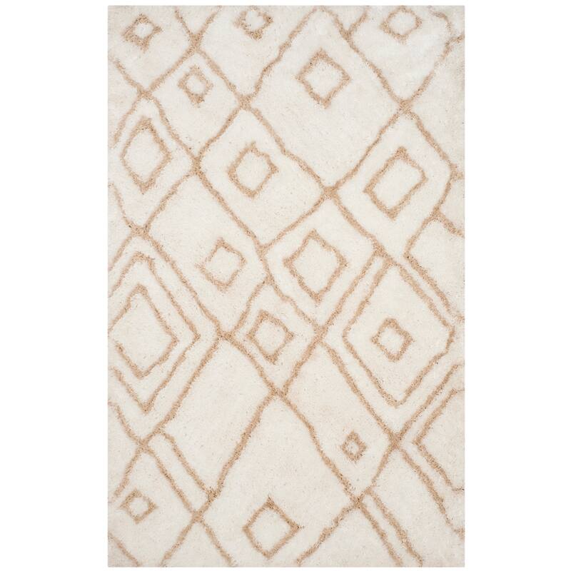 SAFAVIEH Handmade Toronto Shag Delaney Polyester Rug