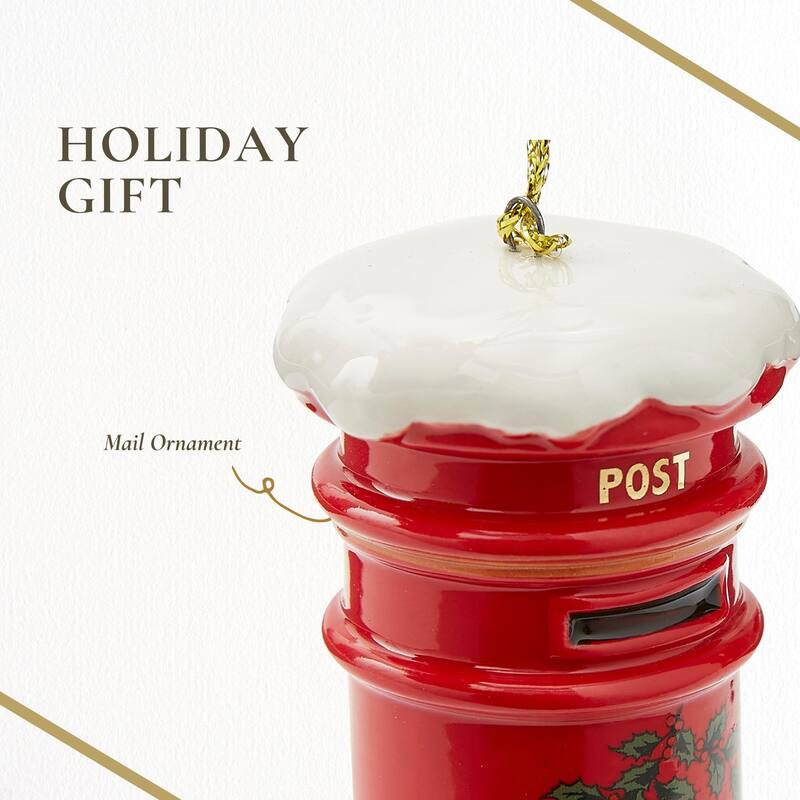 Spode Tree Brit Post Box Ornament