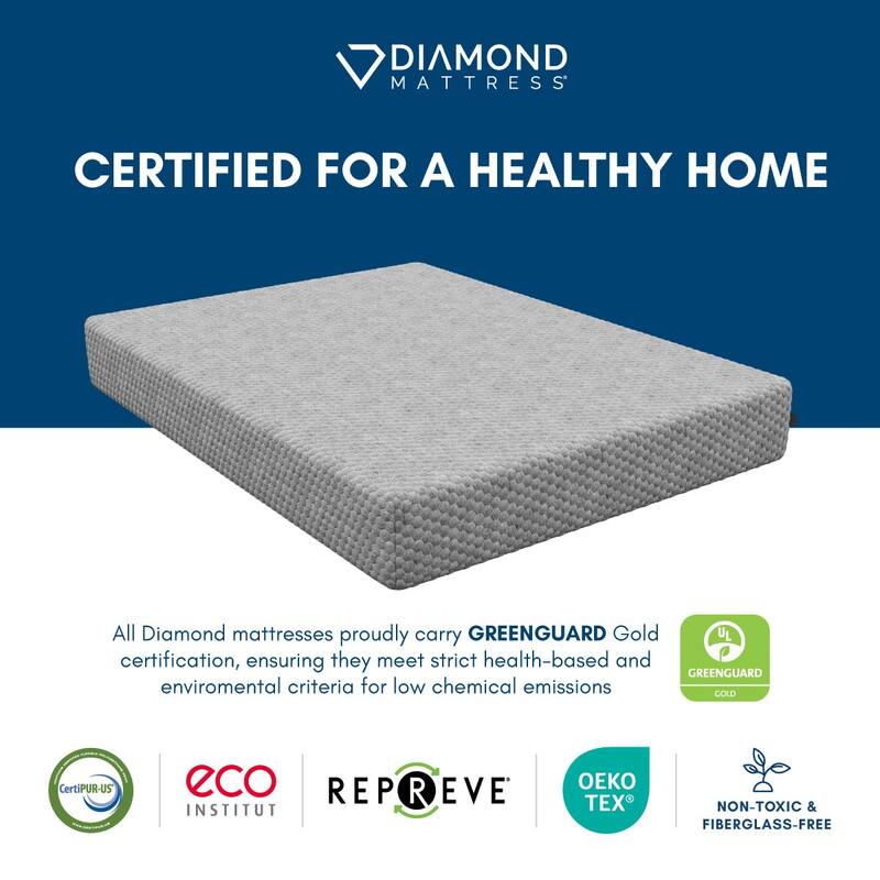 Sadie, 10-inch, Cooling Gel Memory Foam Hybrid Mattress, CertiPUR US and Greenguard Gold Certified