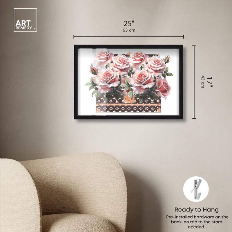 Doll Memories - Stylish Roses Shadowbox by Art Remedy