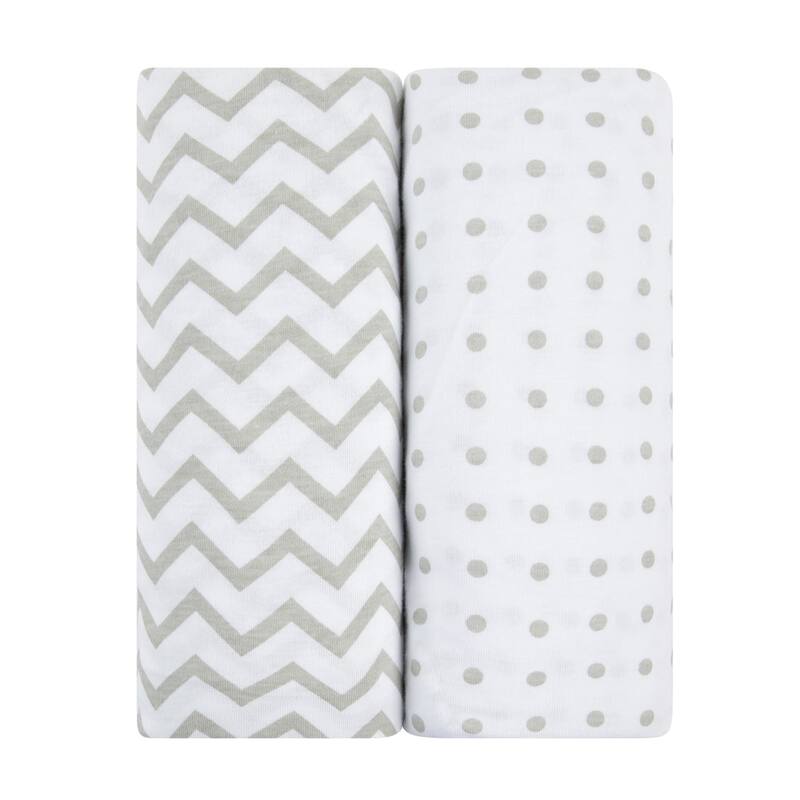 Ely's & Co. Waterproof Pack n Play - Mini Crib Sheet Set - 2 Pack - 38" x 24"