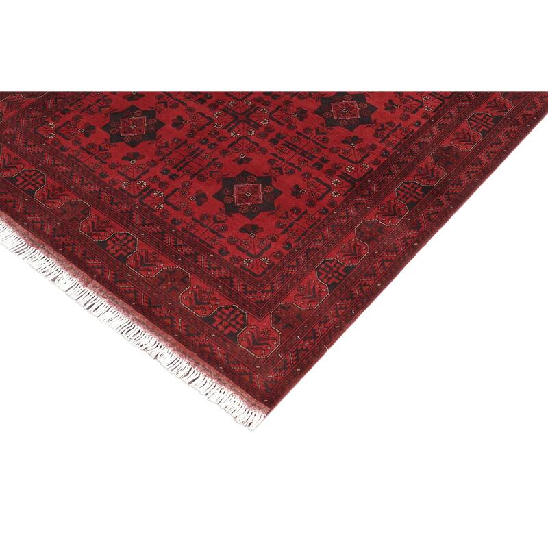 Vintage Biljik Khal Mohammadi Zyair Red/Blue Rug - 4'11'' x 6'4''