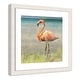 preview thumbnail 3 of 5, Flamingo Fancy II - 17.5'' x 17.5''