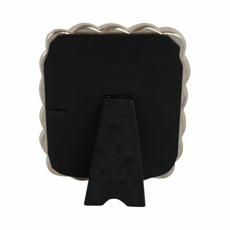 Decorative Resin and Glass Frame Twisted Rope Design - 5"x7", Gold