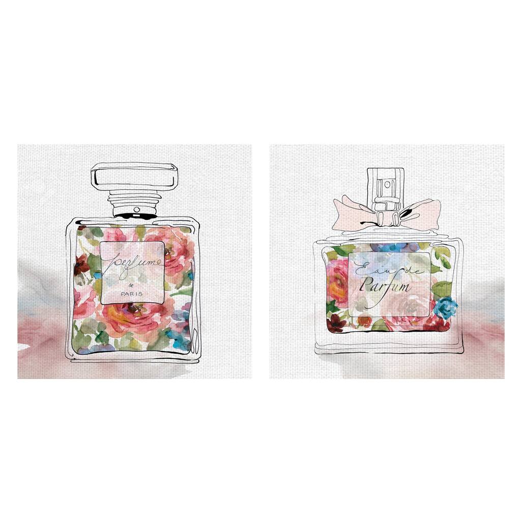 Chic Flower Perfume I, II by Carol Robinson Canvas Art Prints