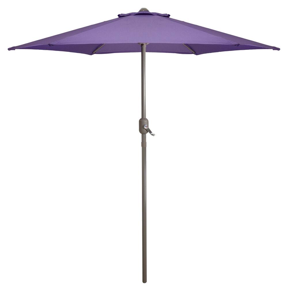 7.5ft Outdoor Patio Market Umbrella with Hand Crank
