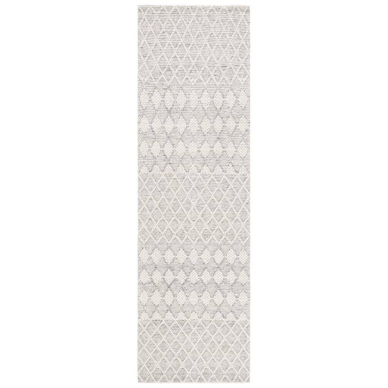 SAFAVIEH Handmade Marbella Runhild Modern Wool Rug - 2'3" x 8' Runner - Ivory
