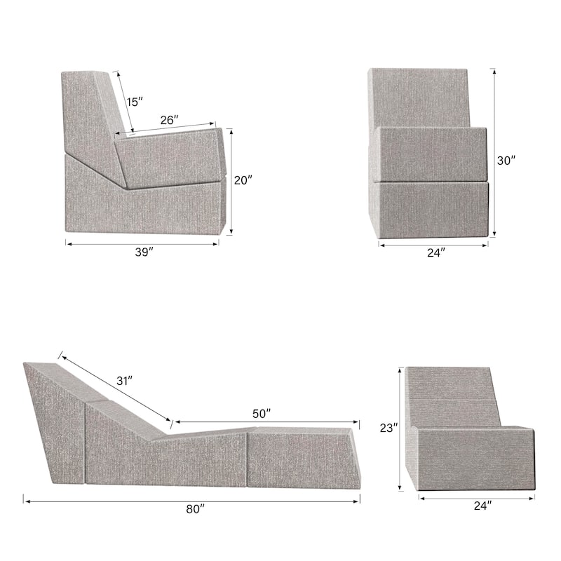 Slumber Solutions Comfort Lounger - 3 Color Options