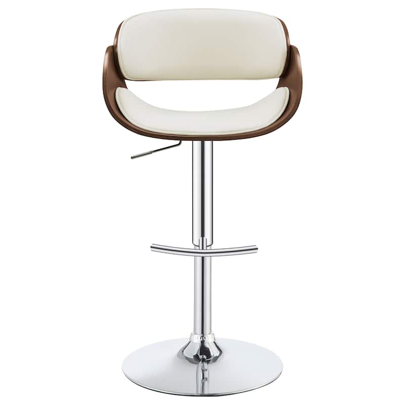 Dana Adjustable Height Curved Seat Bar Stool