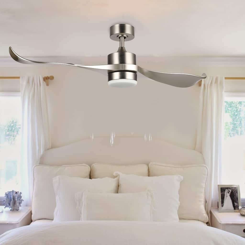 CO-Z 52" 2-Blade Modern Reversible LED Ceiling Fan and Remote Control
