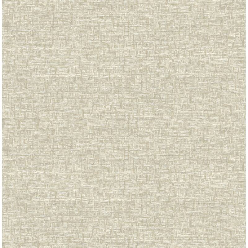 A-Street Prints Minerva Light Brown Texture Geometric Wallpaper