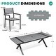 preview thumbnail 2 of 20, 11PC Outdoor Patio Aluminum X-Frame Dining Set Table with Stackable Chairs Umbrella Hole