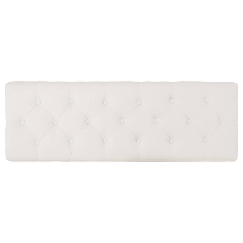 Tufted Upholstered Storage Bench Ottoman with Hidden Storage for Bedroom, or Living Room