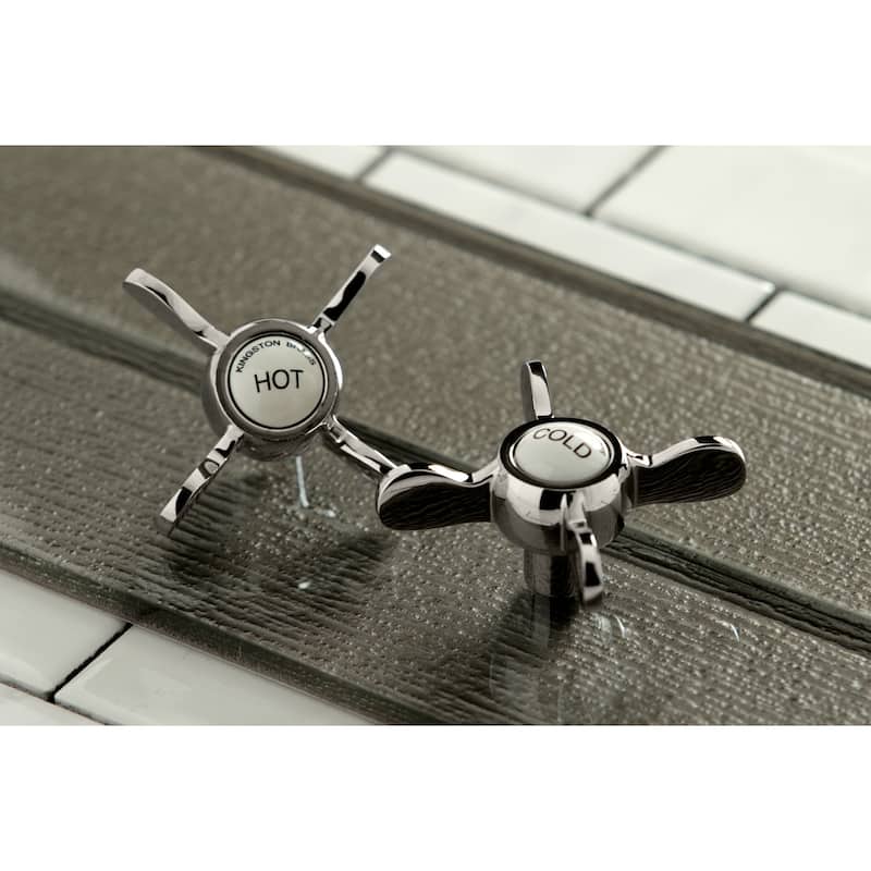 Kingston Brass Essex Two-Handle 2-Hole Wall Mount Bathroom Faucet