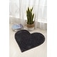 preview thumbnail 41 of 59, Hearts Collection Hand Woven Shag Area Rug - 24" x 24"