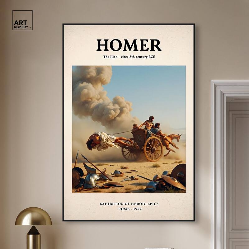 Iliad Illustrated Canvas by Art Remedy
