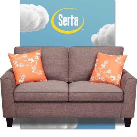 Serta Astoria 61-in. Upholstered Loveseat w/ Flared Arms