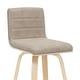 preview thumbnail 31 of 120, Skara Swivel Bar Stool, Upholstered Bar Height Chair with Bentwood Frame