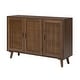 preview thumbnail 27 of 41, Gius Contemporary Multifunctional Manufactured Wood Frame Sideboard with Beech Wood Doors by HULALA HOME