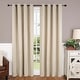 preview thumbnail 44 of 68, Superior Shimmer Washable Room Darkening Curtains, Set of 2 Panels 42" x 108" - Ivory