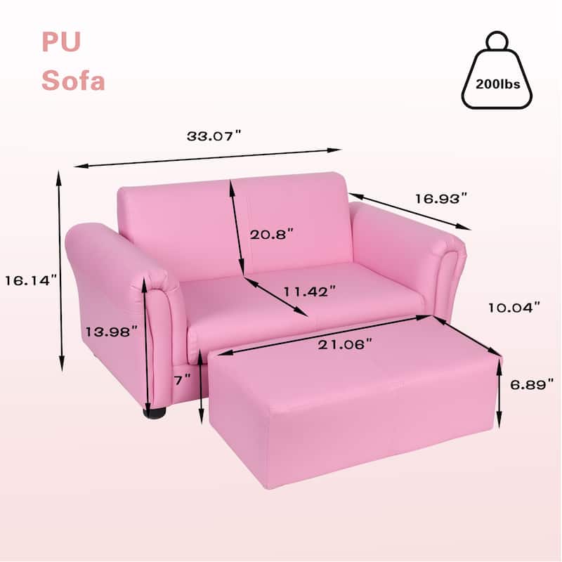 Kids Single PU Sofa