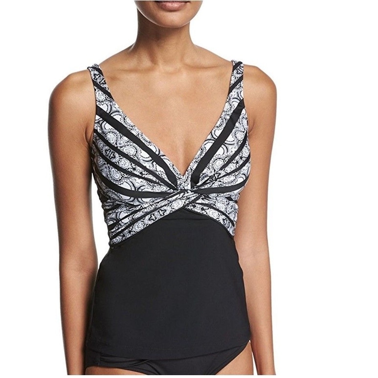 wide strap tankini top