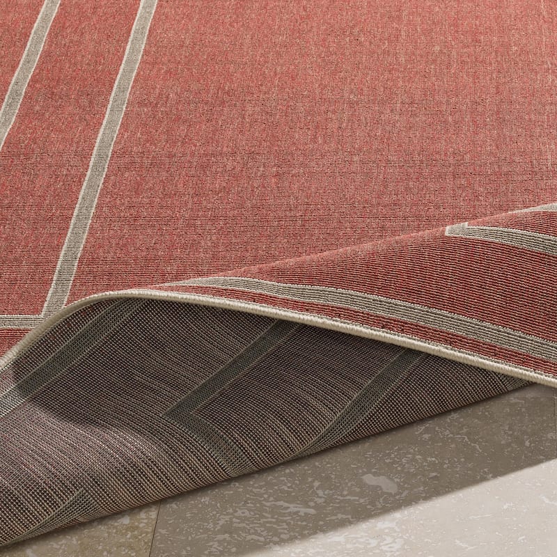 Livabliss Alfresco Country Geometric Indoor / OutdoorArea Rug