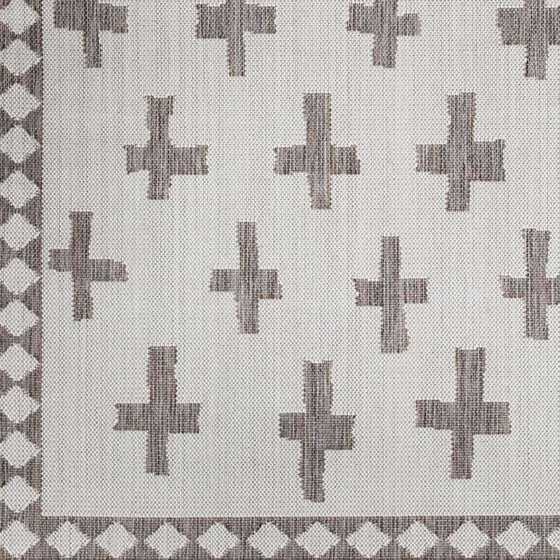 Livabliss Boronia Indoor/ Outdoor Mod Geometric Area Rug