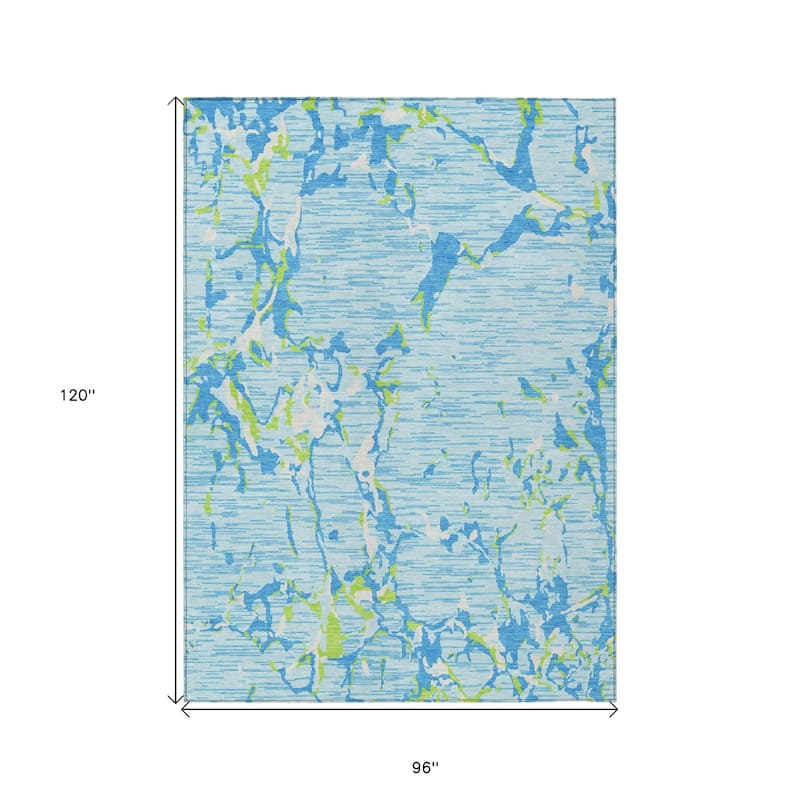 HomeRoots Striped Transitional Rectangle Outdoor Rug