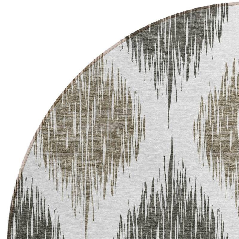 HomeRoots Ikat Transitional Rectangle Outdoor Rug