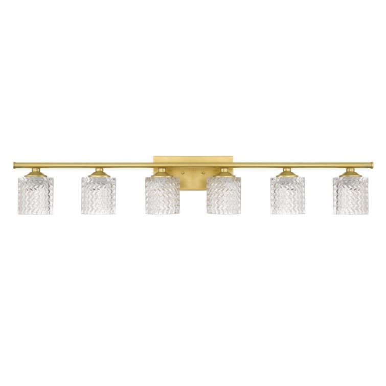 Acroma 6-light Modern Statement Crystal Bathroom Vanity Light - 45 inches