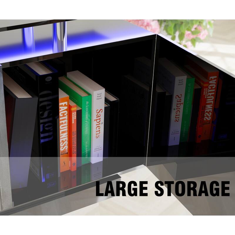 Black 160CM large TV cabinet with fireplace can heating change color 9 models 8 levels have LED Light