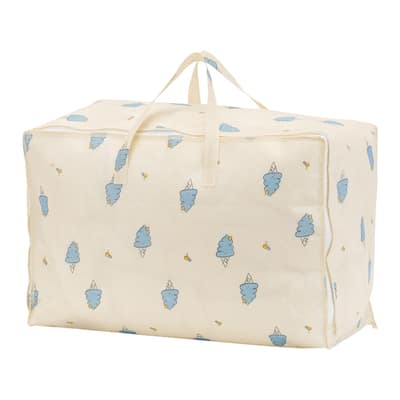 1 Pack Clothes Storage, Storage Bags, Foldable Moving Bags for Organizing, Closet Organizers, and Storage with Handles Beige