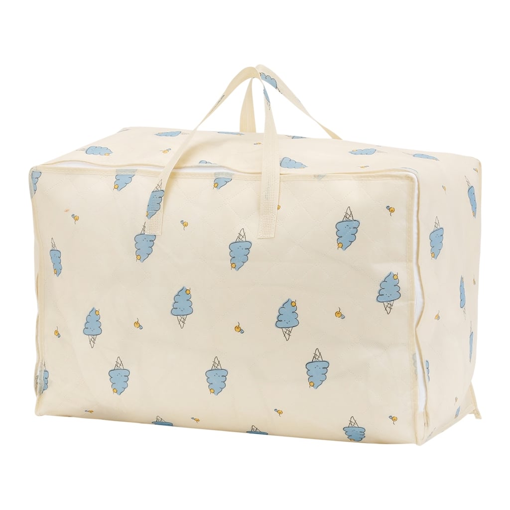 1 Pack Clothes Storage, Storage Bags, Foldable Moving Bags for Organizing, Closet Organizers, and Storage with Handles Beige