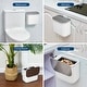 preview thumbnail 27 of 40, 1.9 Gal/2.4 Gal Kitchen Compost Bin, Small Hanging Trash Can with Stainless Steel Lid