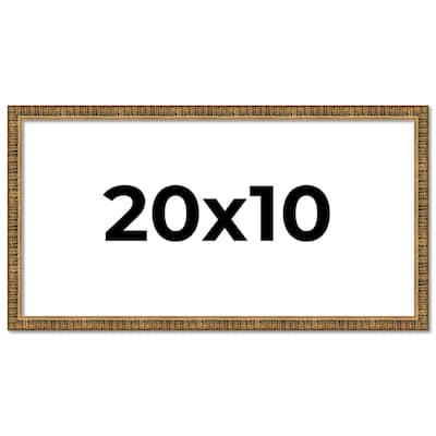 20x10 Frame Gold Kingsley Distressed Solid Wood Picture Frame Width