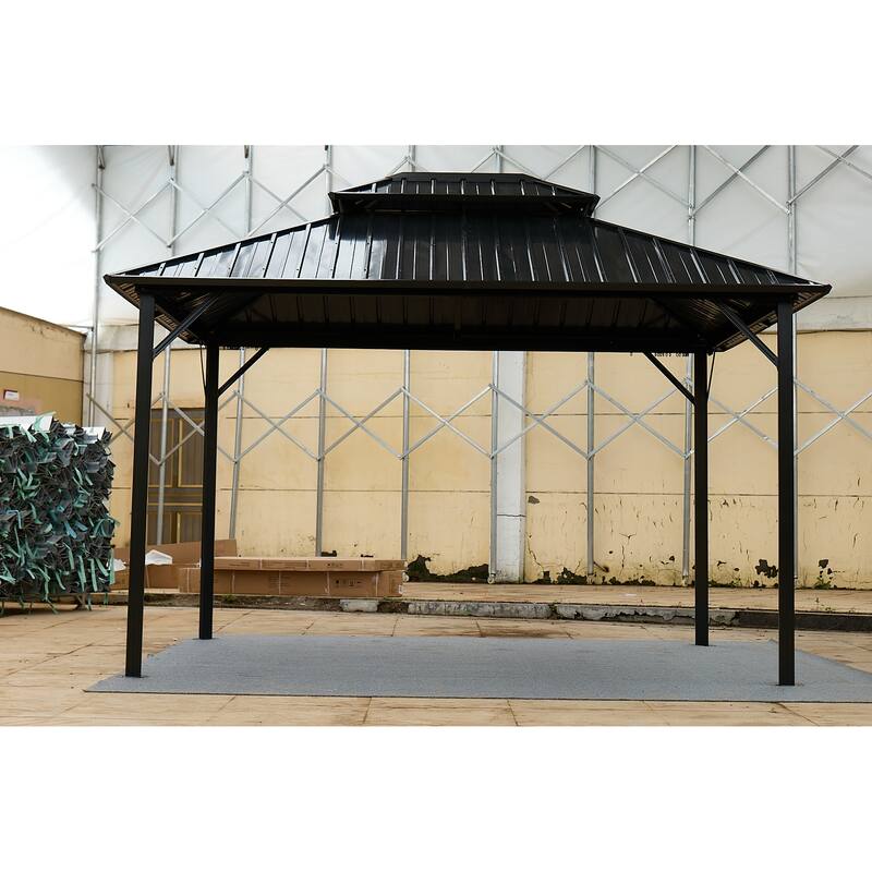 10*10 color steel tile double-roof pavilion gazebo