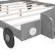 preview thumbnail 6 of 32, Wood Car-Shaped Platform Bed w/ Headboard & Footboard Storage Shelves