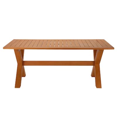 Eucalyptus Grandis Wood Farmhouse Style Table by National Tree Company