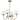 Brookside 4 Light Chandelier - Vintage Brass Finish - Clear Glass - Vintage Brass