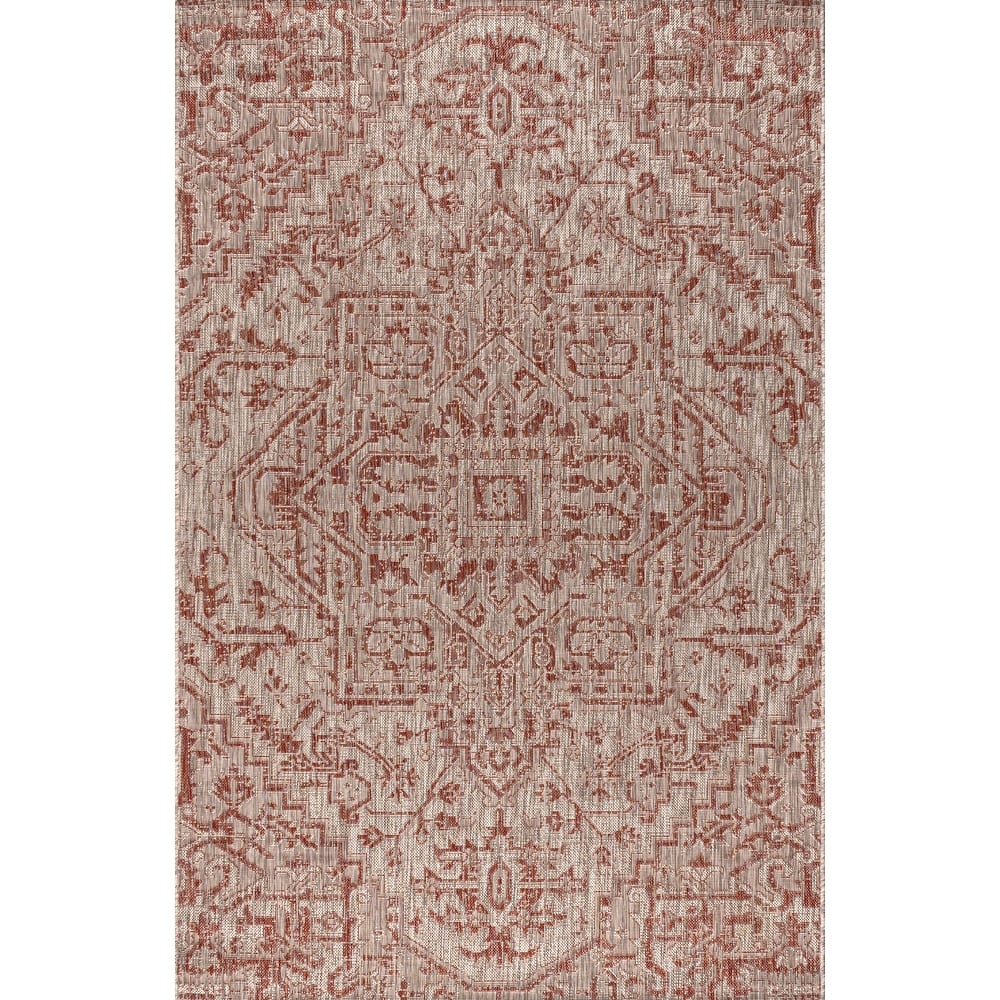 JONATHAN Y Charleston Medallion Indoor/Outdoor Area Rug