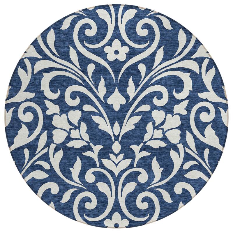 HomeRoots Floral Transitional Rectangle Outdoor Rug