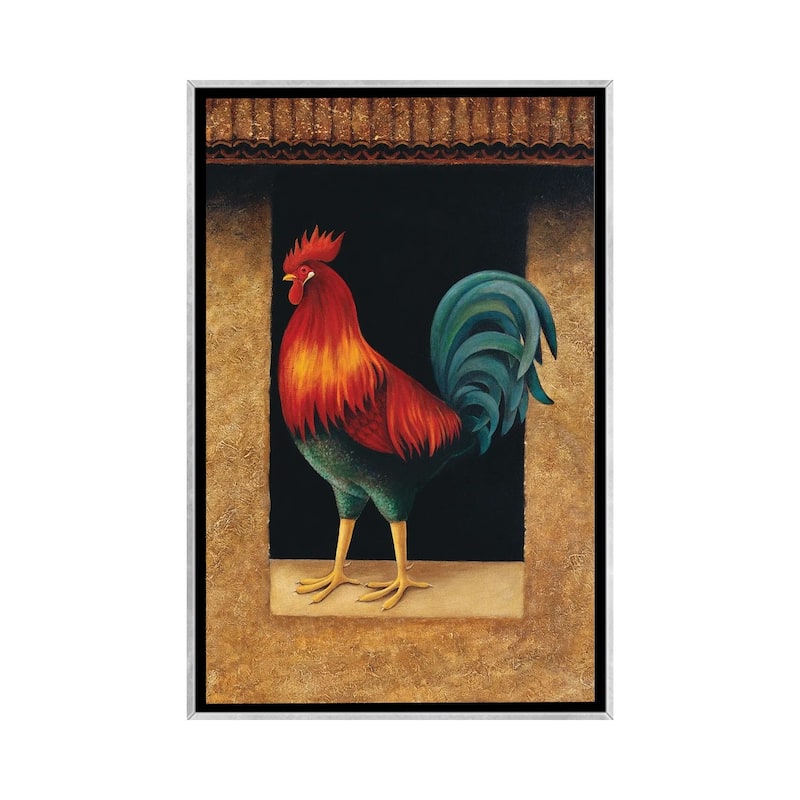 iCanvas "Rooster" by Lowell Herrero Framed