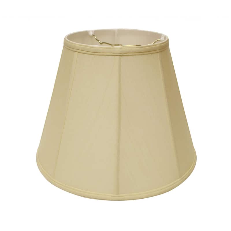 18" Antique White Slanted Empire Monay Shantung Lampshade - 17"x17"x12"